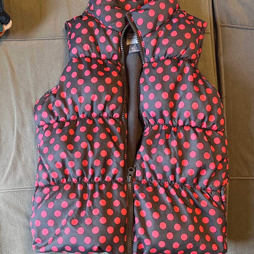 Kids Polka Dot Puffer Vest